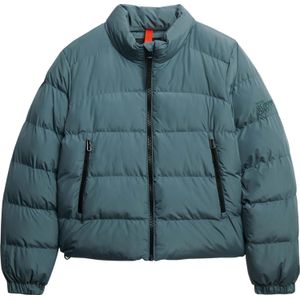 Superdry Puffer Jas Sport Blauw dames