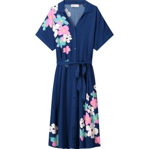 Pom Amsterdam Jurk Blossom Blauw dames