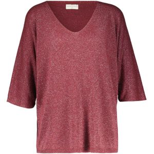 Bomont Glittertop Ros Bordeaux Rood dames