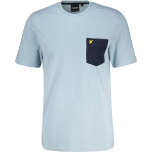 Lyle & Scott contrast pocket t-shirt Blauw heren