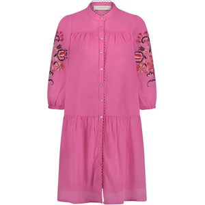 Nukus Jurk Ame Embroidery Roze dames