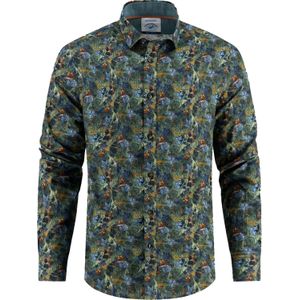 A Fish Named Fred Overhemd Watercolor Highland Groen heren