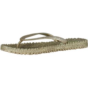 Ilse Jacobsen Slippers met Glitters Beige dames
