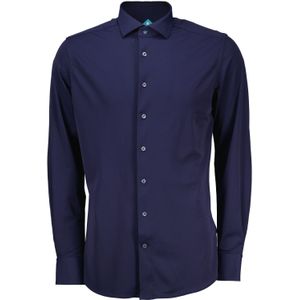 District Indigo Overhemd Pique Performance Blauw heren