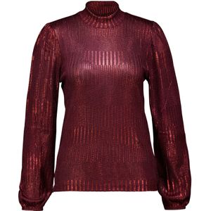 Freequent Longsleeve Matter Bordeaux Rood dames