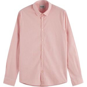 Scotch & Soda Overhemd Poplin Streep Roze heren