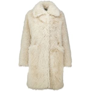Bomboogie Jas Langharig imitatiebont Beige dames