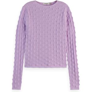 Scotch & Soda Trui Textured Stitch Roze dames