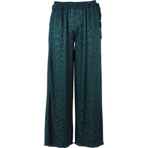 Enjoy - Broek - Groen - Dames - Casual Lange Broek met Elastische Taille
