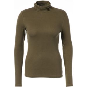 JcSophie - J1070 JOSEFFA - Top - Donker Bruin - Lange Mouw