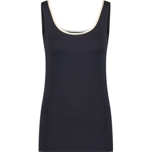 Nukus - Top Juba - Blousetop - Blauw - Effen Patroon - Mouwloos