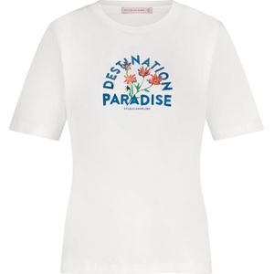 Studio Anneloes - T-shirt Paradise - Wit - Dames
