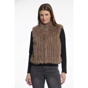 Rino & Pelle Gilet Dava Bruin dames