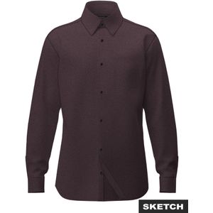 Jack & Jones Overhemd Parker Melange Bruin heren