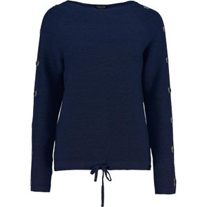 Bloomings - Trui button - Navy - Dames