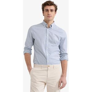 McGregor Overhemd Oxford Big Stripe Blauw heren