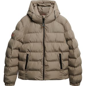 Superdry Puffer Jas Sport  Beige heren