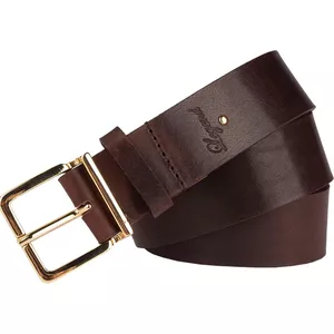 Dames suède riem 3,0 cm | Suède leren riem voor dames 30mm | Suède riem met ronde gesp | Beige 85cm