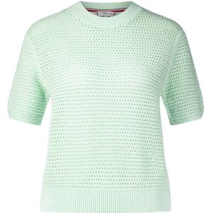 Tommy Hilfiger Top Pointelle Crochet Groen dames