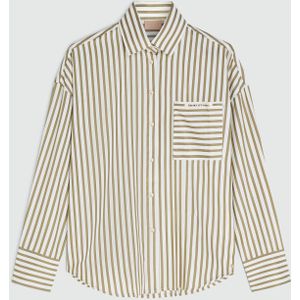 Josh V Blouse Lexx Streep Oversized Beige dames