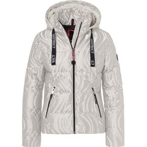 District Gewatteerde Jas Alpine Beige dames