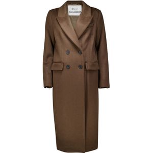 Giacomo - Trenchcoat - Bruin - Wollen Lange Jas - Dames