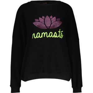 Miss Goodlife Sweater Namaste Zwart dames