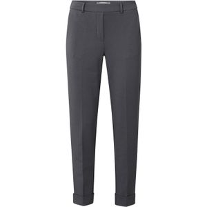 Yaya Jersey tailored trousers with Grijs dames