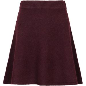 Neo Noir - Gisa - Gebreide Rok - Bordeaux Rood - Dames