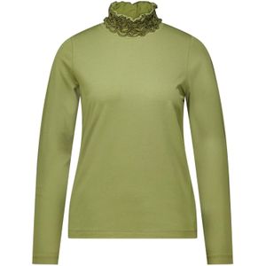 Bloomings - Top - Groen - Dames - Lange Mouw