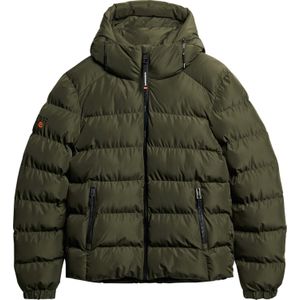 Superdry - Puffer Jas Sport - Army - Heren