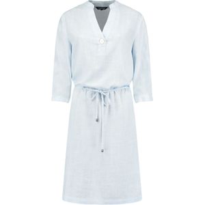 Bloomings dress woven w/ roll up Blauw dames
