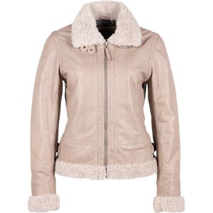 Gipsy Leren Jas Philina Kort Beige dames