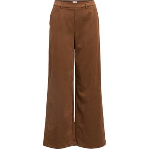 Object Pantalon Fenja Lisa Wide Bruin dames