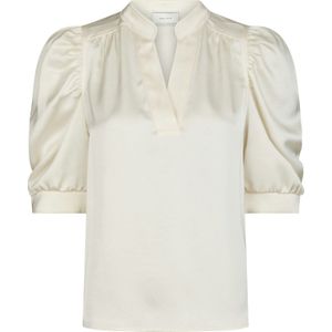 Neo Noir - Roella Heavy Sateen Blouse - Wit - Dames