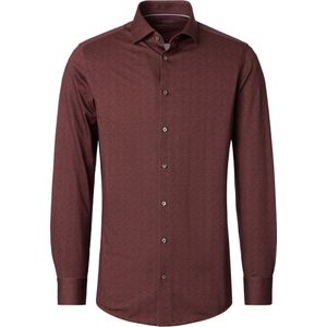 Venti Overhemd bordeaux, Bedrukt