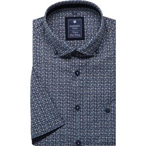 Redmond Casual Overhemd Korte mouw blauw