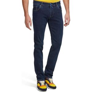 Meyer M5Super Slim Jeans blauw, Effen