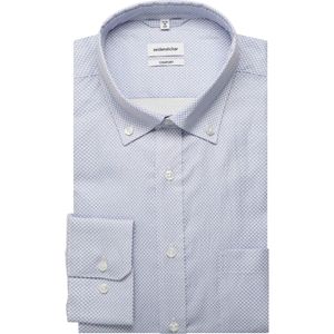 Seidensticker Overhemd lichtblauw, Bedrukt