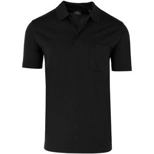 RAGMAN Regular Fit Polo shirt Korte mouw zwart