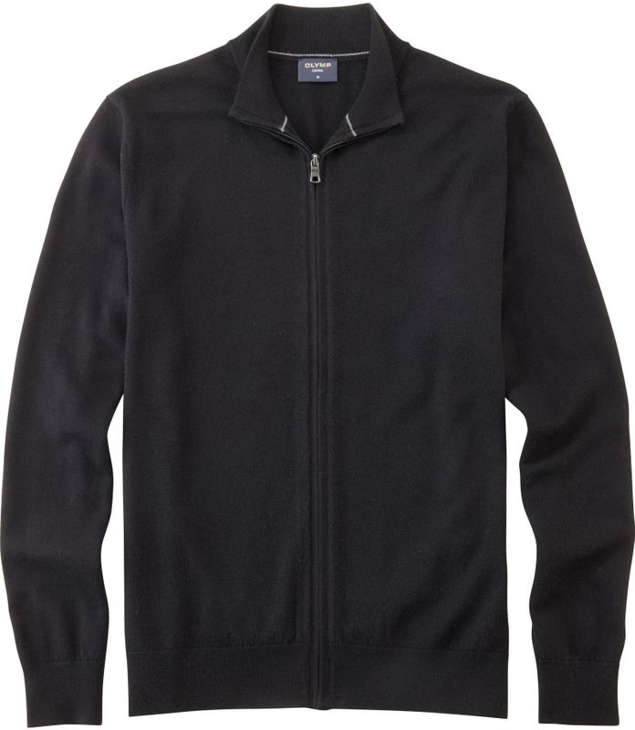 OLYMP - Casual Breisel - Zwart - Vest