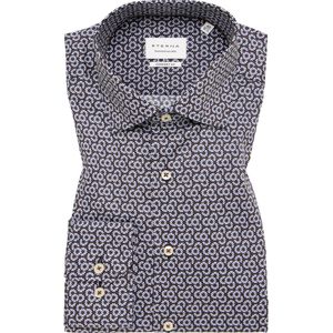 ETERNA Overhemd marine, Bedrukt