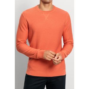 OLYMP - Casual Trui - Zalm - Lange Mouw - Ronde Hals - 100% Katoen