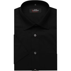 Leonardo by Jupiter Overhemd Korte mouw zwart