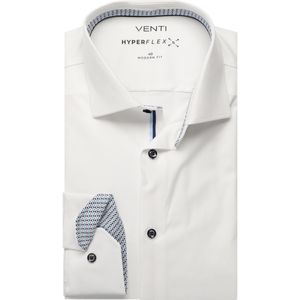 Venti Hyperflex Overhemd wit, Faux-uni