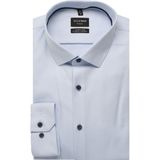 OLYMP - No. Six 24/Seven - Overhemd - Bleu - Super Slim Fit - Modern Kent