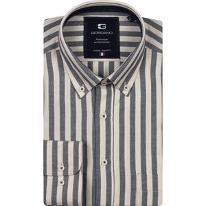 Giordano Overhemd donkerblauw, Gestreept