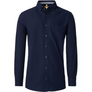 Redmond Casual Overhemd blauw, Effen