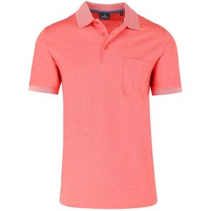 RAGMAN Softknit Polo shirt Korte mouw lichtrood