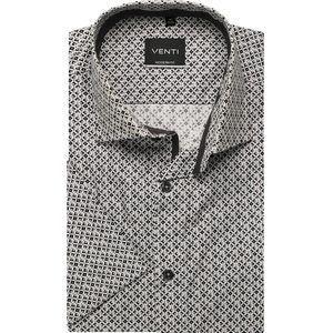 Venti Overhemd Korte mouw antraciet